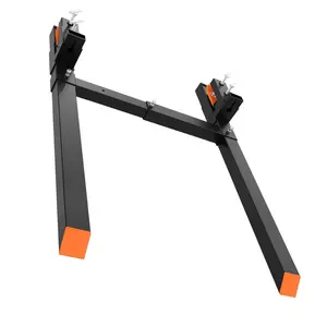 60"Clamp On Pallet Forks,2000LBS Heavy Duty Quick Attach Bucket Fork with Adjustable Stabilizer Bar for Tractor Loader Skid Steer,45"x1.9"Fork Length