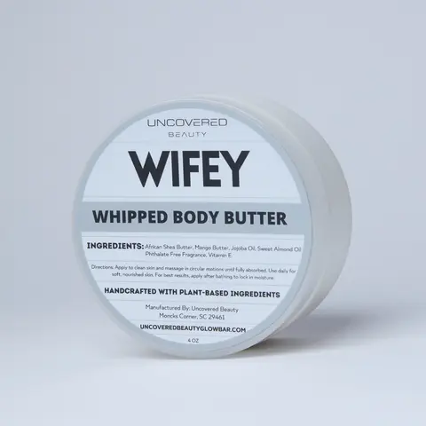 Large Whipped Body Butter - Uncovered Beauty - Choose Your Scent