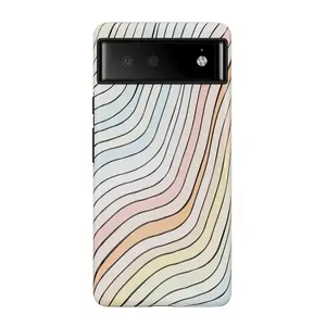 Ride The Wave | Pastel Rainbow Lined Google Pixel Case
