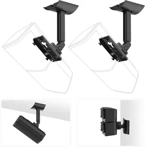 Yimaut 2 Pack Ceiling/Wall Mount Bracket for Bose Cube Speaker, for UB-20, UB20 Series II, WB-50 II, Lifestyle 600, V35, V25, V10, T20, V20, V30, CineMate 520, CM520, Acoustimass Series Black