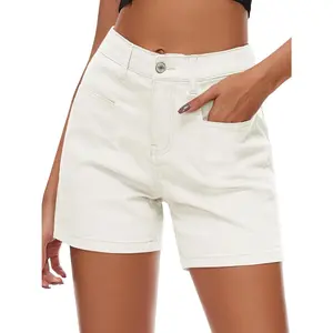 Women Stretchy Jean Shorts High Waisted Denim Shorts for Women Chino Cargo Shorts Women's Summer Jorts