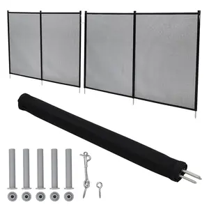 Removable Mesh Pool Safety Fence Gate - Durable Barrier with Stainless Steel fastener, Barrier for Inground/Above Ground Pools
