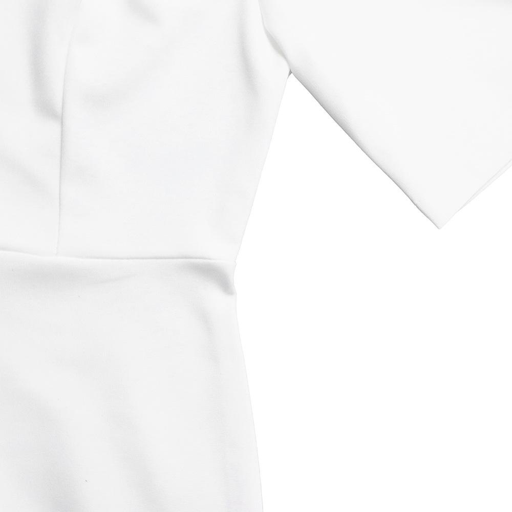 Solid color hip hugging fringe dress