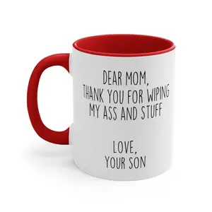 Funny Accent Mug-Fdt Rainbow Hidden Message Tea Cup, Ceramic Coffee Cup, Stylish Drinkware, 11oz, Perfect for Birthday & Christmas Gifts, Dad Appreciation