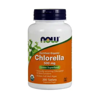 Organic Chlorella 500mg - 200 Tablets (NOW Foods)