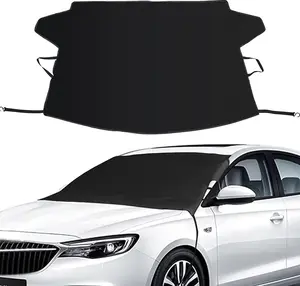 Car Windshield Snow Cover Winter Ice Sunshade Protector, Universal Fit SUV Car Cover Snow Water Proof UV Dust Resistant, 63 Inches Wide frost guard auto exterior sun shade Magnetic Car, car exterior protection  auto  exterior accessories