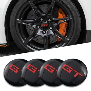 4Pcs 56MM Car Wheel Hub Cap Center Sticker Emblem Auto Badge Decal Accessories For Ford Ranger Figo Focus EDGE Explorer Fiesta KA Mondeo Fusion Mustang Expedition F150 F350 F250 PUMA Tourneo Maverick Escape