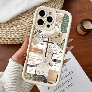 Designed for iPhone11/12/13/14/15/16/17/promax/x/xs/xr/xsmax CaseNeutral Bible Collage Soft Durable TPU Protective Cover CASE