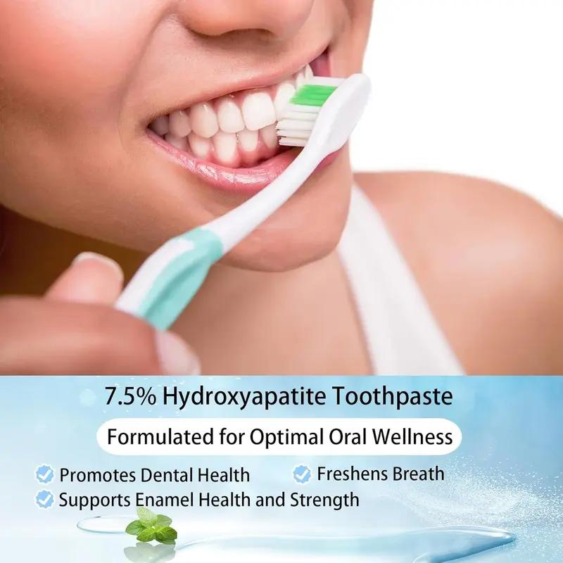 Beamach Fluoride-Free 7.5% Nano Hydroxyapatite Toothpaste for Enamel Repair & Gum Health - Gentle Mint Flavor, 4.23 oz Cleaning
