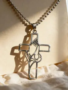 Prayer Hand Pendant Necklace for Men and Women, Fashionable and Unique Jewelry, Casual Daily Wear, Perfect Gift for Friends and Girlfriends