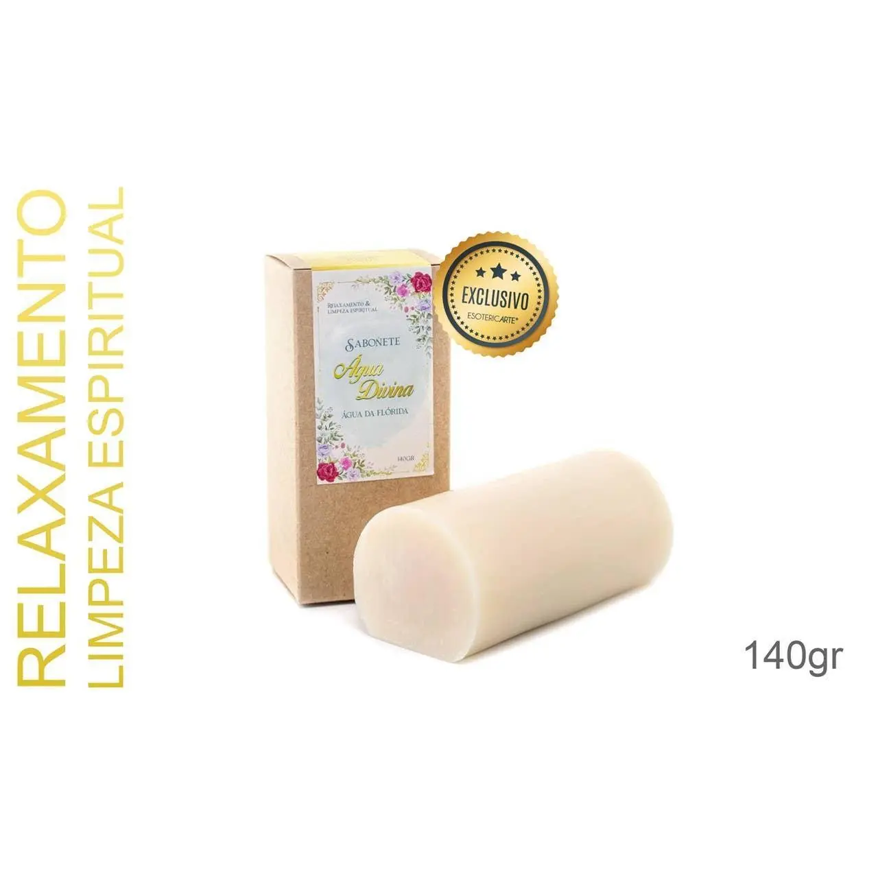 Florida Water Soap, 100g Body Care Skin Cleansing Bar, Traditionally Made in Portugal with Lye, Oil and Glycerin, Cleanses Skin