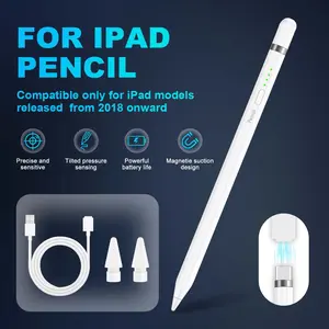 Anti-Mistouch Touch Pen for iPad, Compatible with 2018-2026 Ipads, Fast Charging, Ergonomic Design, Ideal for Drawing, Work, Entertainment