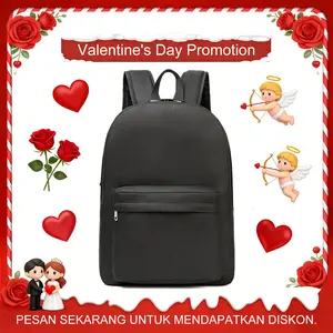 Basic backpack suitable for school study travel sports classic and durable design black Water Resistant Bookbag gym bag