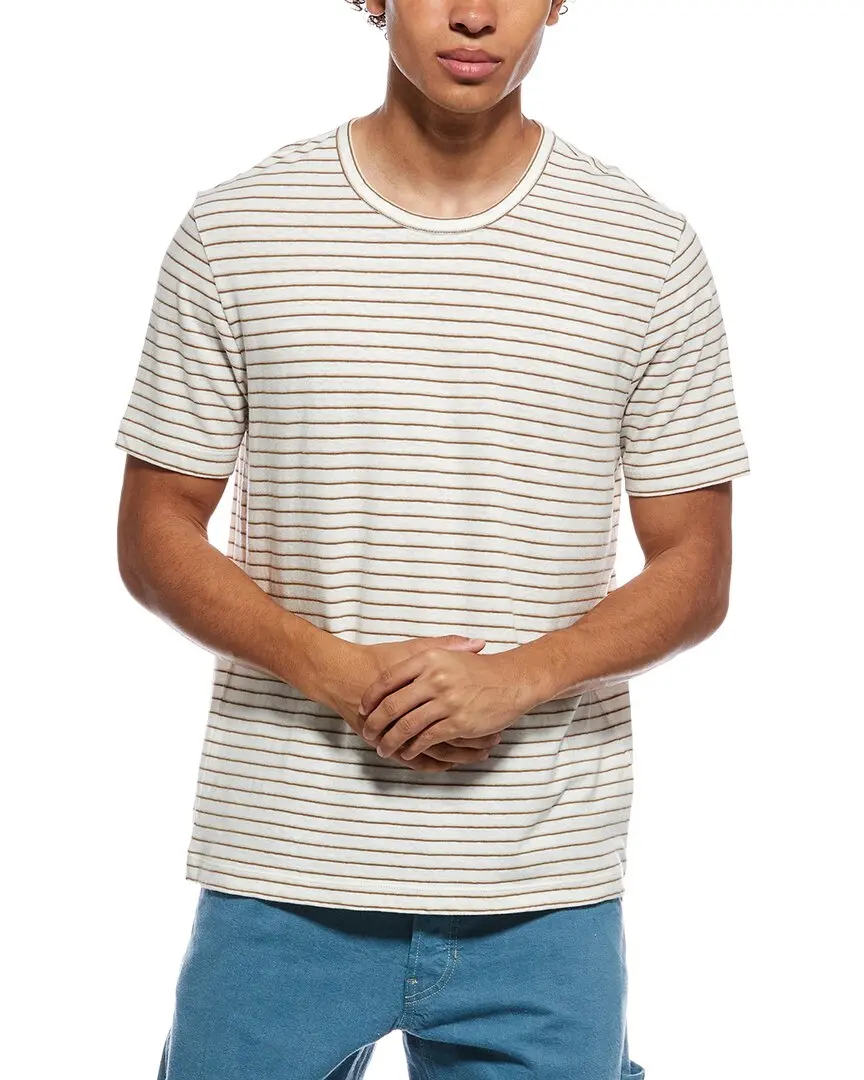 Vince Linen-Blend Crewneck T-Shirt