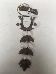 3d printed fluffy dog keychains