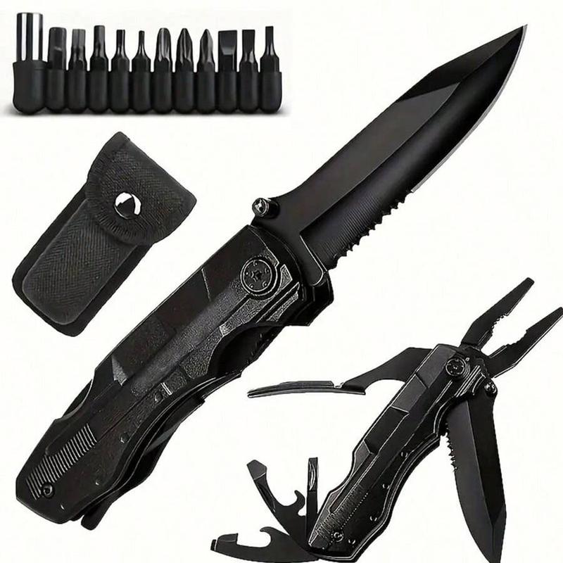Multitool pocket Knife 16 in 1, with Saw, Blade, Plier, Screwdrivers, Bottle Opener, Folding knife, Portable Multipurpose Knives, for Camping, Outdoor Survival knife, Emergency Use, Perfect Gifts for Men and Dads