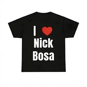 Game Day Gear Cotton T Shirt Celebrating I Heart Nick Bosa for Fans with Eye Catching Graphic