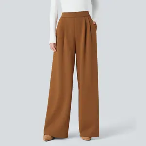 Halara Flex High Waisted Pocket Wide Leg Work Pants