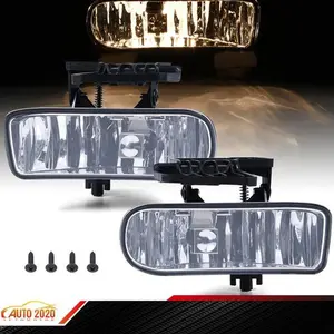 FIT FOR 1999-2006 Chevy SILVERADO CLEAR FOG LIGHTS BUMPER LAMPS W/ BULBS