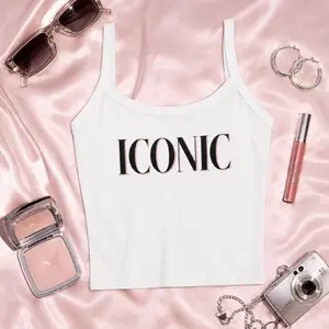 ICONIC Graphic Cami Top | Trendy Cropped Tank for Women