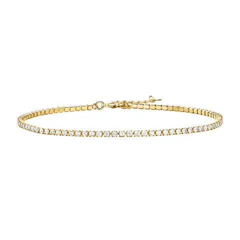 PAVOI 14K Gold Plated Anklets for Women - Tennis, Beaded, Station Ankle Bracelet - Summer Anklet Jewelry