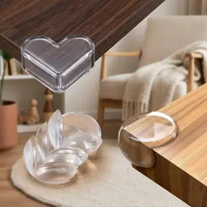 Soft Clear Self-Adhesive Furniture Corner Guards, Non-Slip Cushion Pads for Table, Sofa, Cabinet Edge Protection, Anti-Scratch & Child Safety Bumpers, Multi-Use Home Safety Solutions