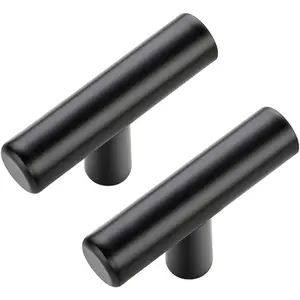 30 Pack Black Cabinet Knobs, 2in Single Hole Drawer Knobs for Kitchen Cabinet and Dresser Drawers