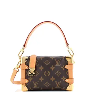Pre-owned Louis Vuitton Canvas Coated Shoulder Bags Side Trunk Handbag Monogram Canvas PM by Rebag