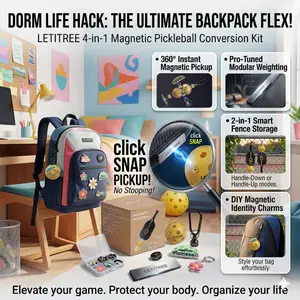 Dorm Life Hack!  The Ultimate Backpack Flex: Letitree DIY Magnetic Charms & Snap-On Kit