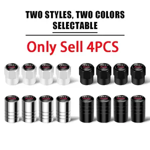 4 Piece Set Car Metal Valve Stem Caps Wheel Dust Covers Badges For Audi A3 A4 B5 B6 B7 B8 8p B9 8v 8L A6 C7 C6 A1 A5 A7 Tt Q3 Q5 Q7 Q8 S3 S4 S5 S6 S7 Rs3 Rs5