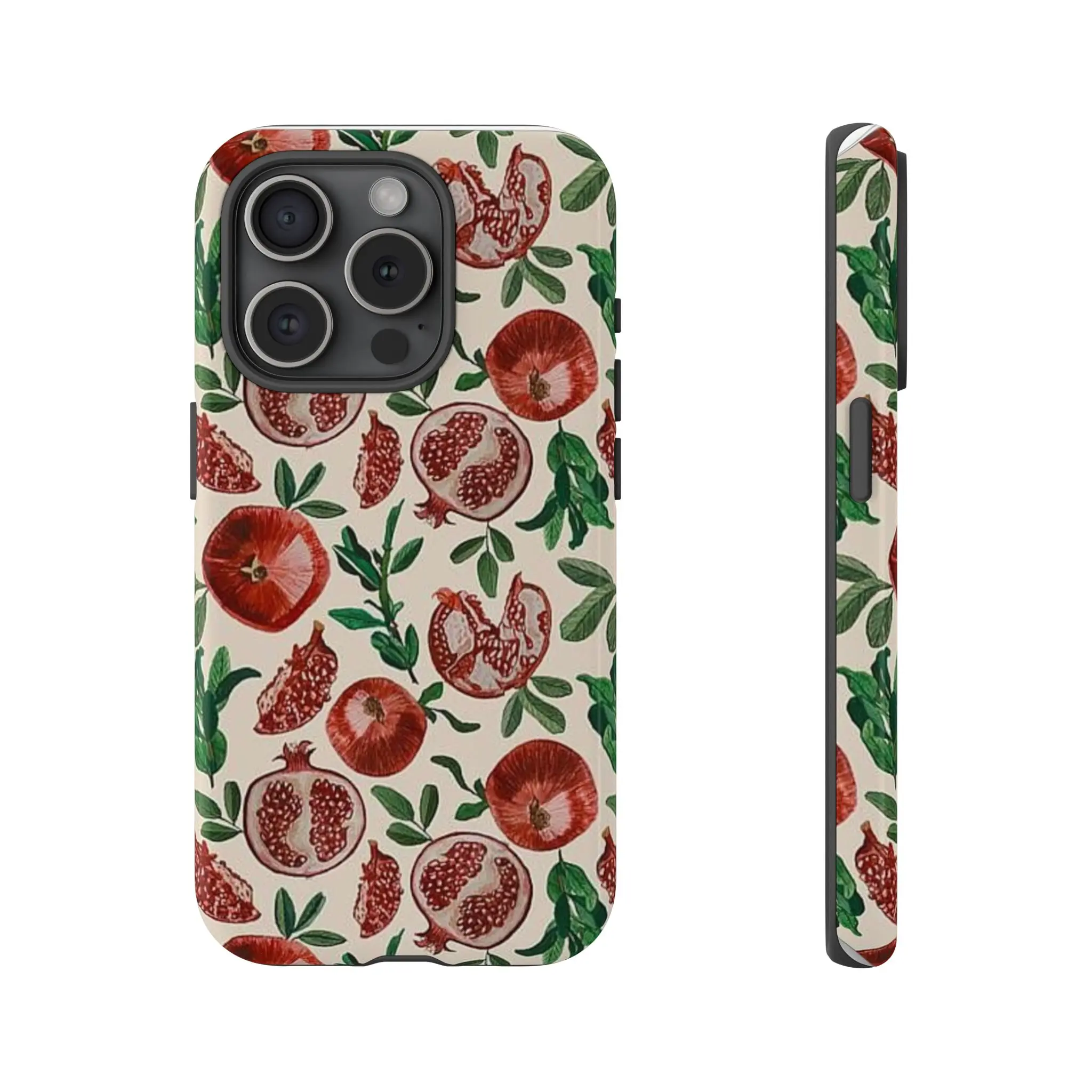Pomegranate Phone Case - Vibrant Floral Design, Tough Protection for Your Phone, Gift for Her, Stylish Tech Accessory, Unique Cover