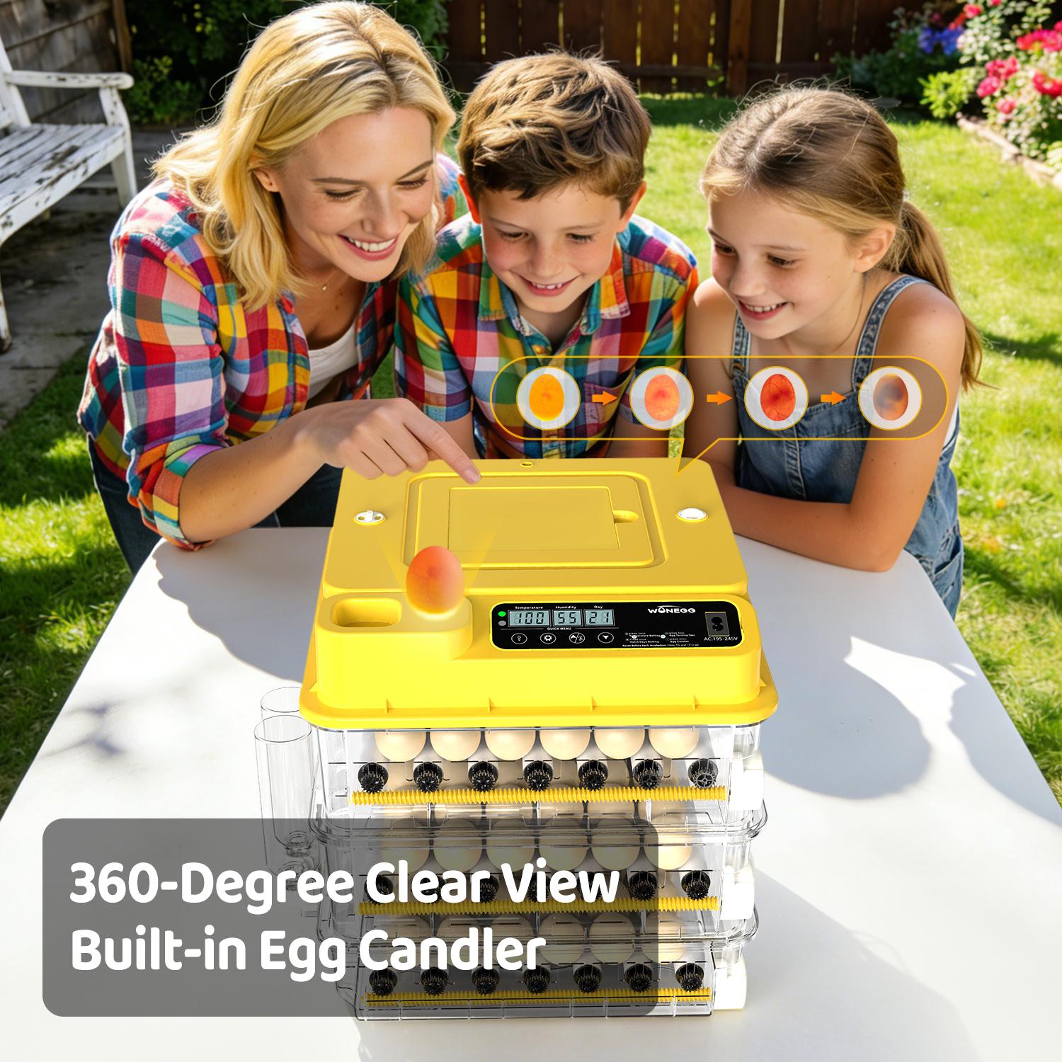 Fully Automatic 36/72/108-Egg Smart Incubator, Featuring An Innovative Pulse Dot-matrix Heating Mode, Automatic Egg Turning, Automatic Watering And Humidity Control, Precise Temperature Regulation, Freely Adjustable Shaft Spacing