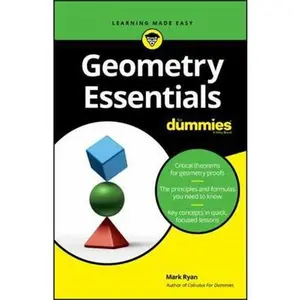 USED-Geometry Essentials for Dummies by Ryan, Mark (Paperback)