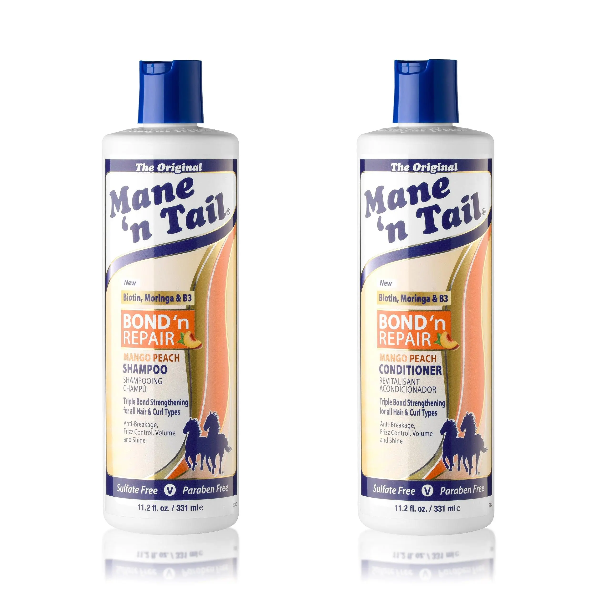 Bond 'n Repair Shampoo & Conditioner from Mane 'n Tail for Textured & Curly Hair Bond 'n Repair Shampoo & Conditioner from Mane 'n Tail for Textured & Curly Hair