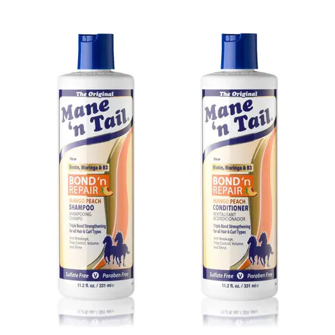 Bond 'n Repair Shampoo & Conditioner from Mane 'n Tail for Textured & Curly Hair