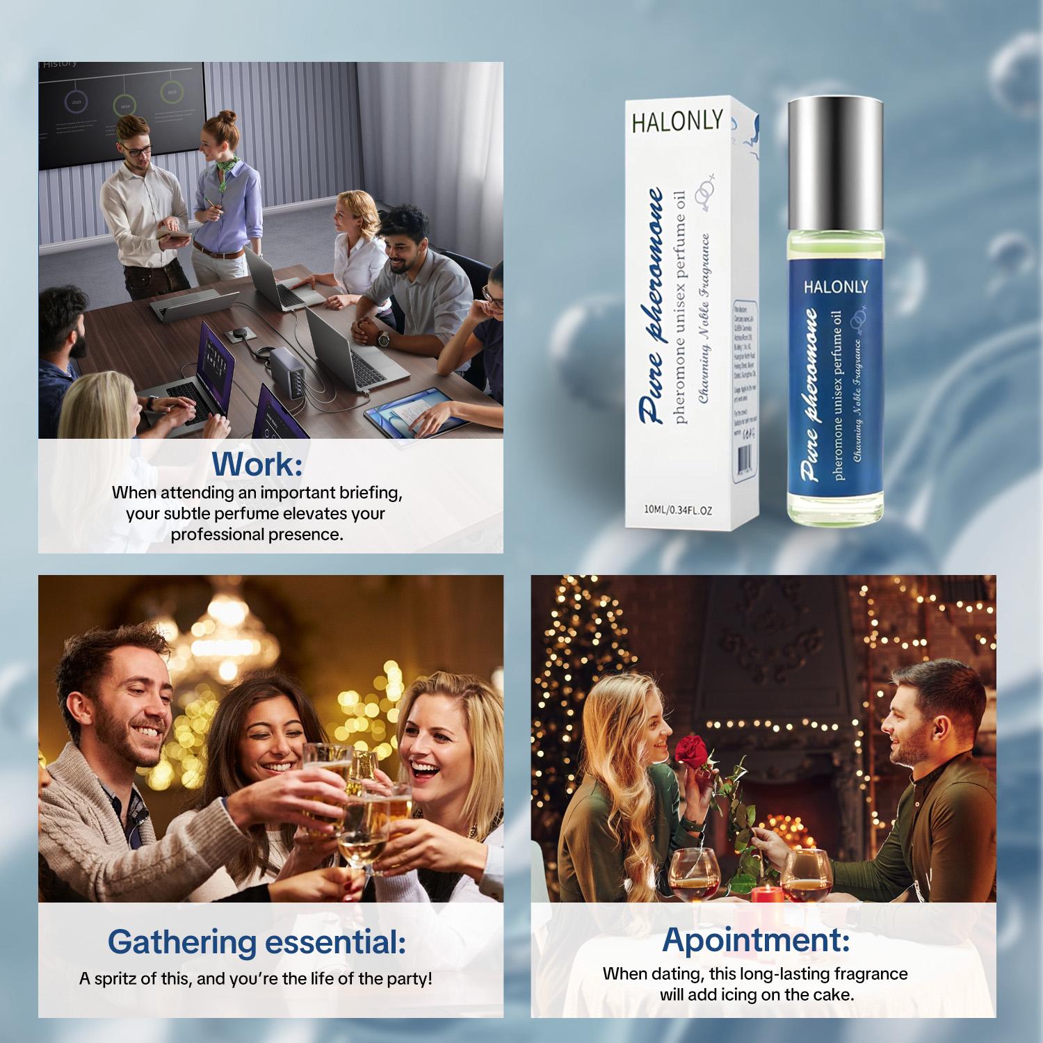 【Halonly】 Women's Roll-On Fragrances with Enduring Scent in Perfume Oil Form Cosmetics Natural Fruity Sweet Floral Eau De Parfume Travel Friendly Dsign Pheromone Perfume Beauty and Personal Care