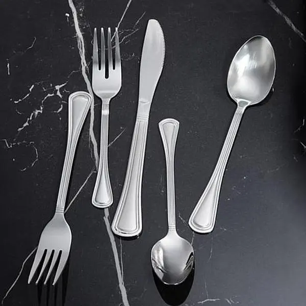 BergHoff Two-Tone Matte 20pc Flatware Set 18/0 SS, Service for 4