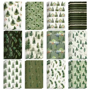 12pcs  Watercolor Forest Pocket Notebook Set | Mini Elk & Pine Tree Journals for Girls, Students, Office & Home Use | Portable Notepad, Party Favor Supplies, Birthday Gift | Assorted Colors, Ladies Party Gift
