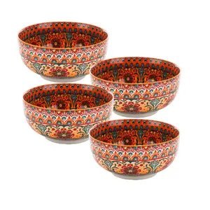 4pcs Ceramic Bowls Set, 22oz Serving Soup Bowl, 5.91 Inch Salad Bowl, Kitchen Cereal Bowl, Dessert Rice Noodles Snacks, Ceramic Food Bowl, Dishwasher Safe, Tableware, Dinnerware, Ceramic Pasta Bowls