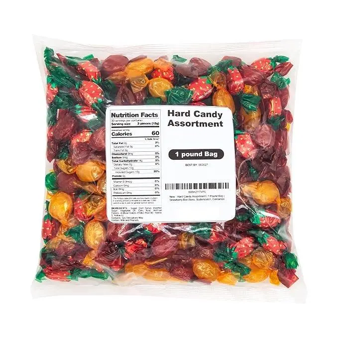 Nostalgic Hard Candy Assortment Mix - 16oz (1 LB) Individually Wrapped Sweet Treats