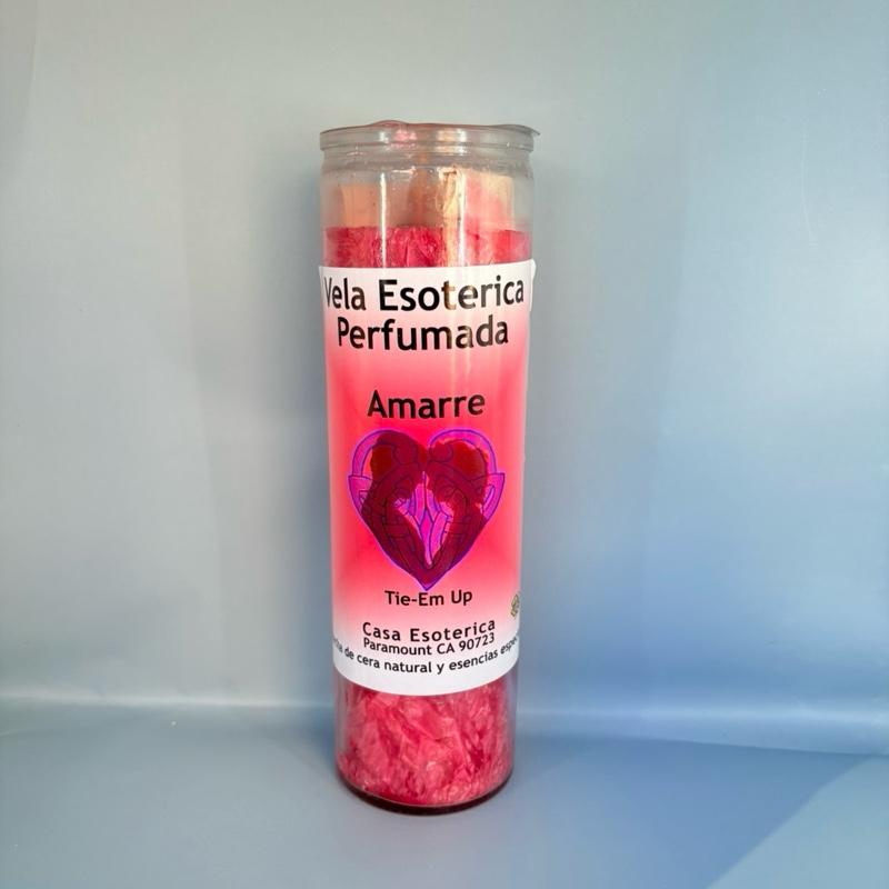 Veladora AMARRE - Espiritual Candle with Natural Ingredients - Decorative for Home or Spiritual Use - Ornaments