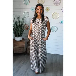 Check All The Boxes Jumpsuit •  Mocha