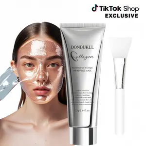 Collagen Wrapping Peel Off Facial Mask - Elasticity & Hydration Care, Reduces Sagging & Dullness - Hydrolyzed Collagen for Glowing Skin Moisture  collagen face masks
