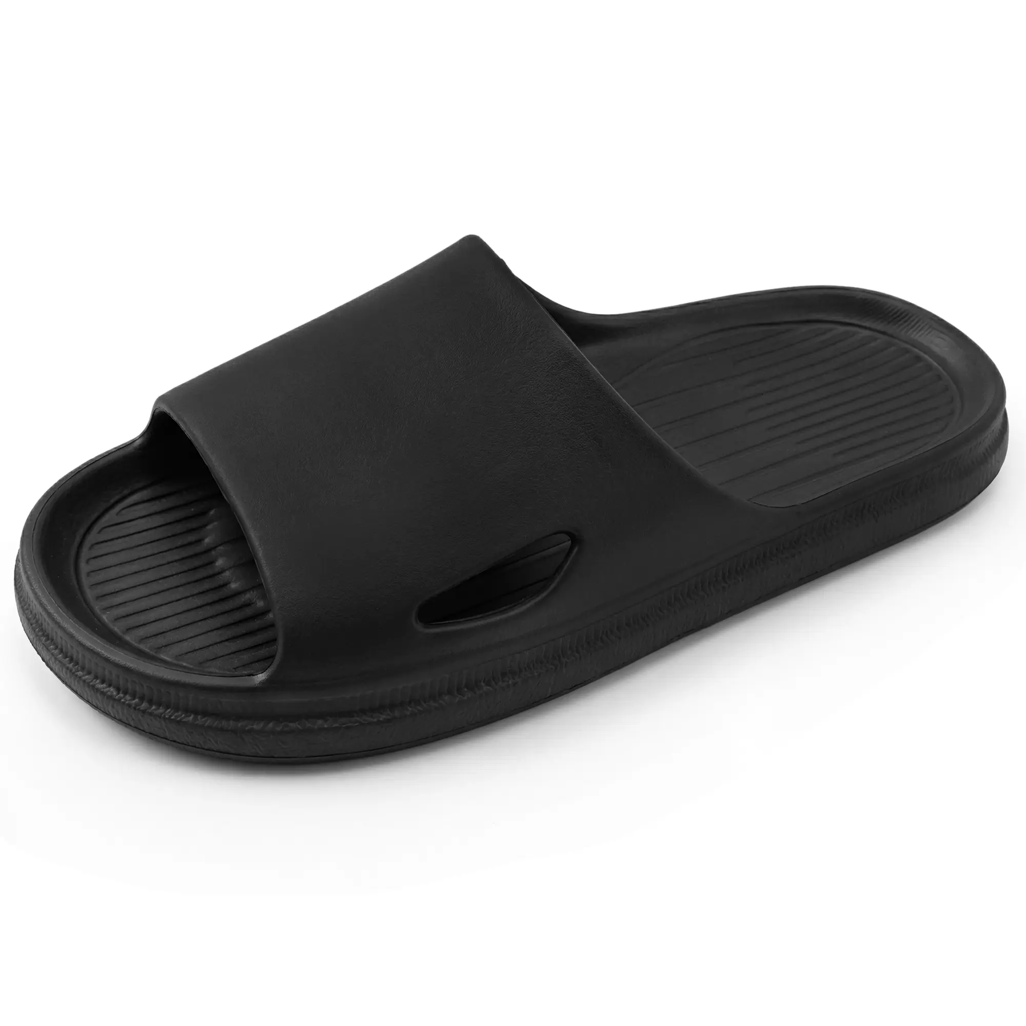 BLISSFUL STEP Women's Cloud Sliders Men's Non-Slip Slippers Unisex Non-Slip Cloud Flip Flops for Shower Bathroom Pool Slippers