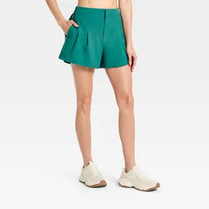 Women's Woven High-Rise Pleated Golf Shorts - All In Motion