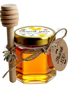 Mini Raw Honey Jar – 100% Pure Organic, Unfiltered (0.5 oz)