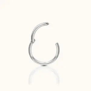 Classic Clicker 6mm Titanium Hinged Hoop Earring