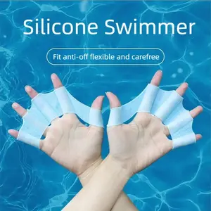 Silicone Swimming Training Paddle for Adults & Kids, Youth Swim Aid Equipment, Unisex Free Style Hand Trainer, Essential Pool Gear, Swimming Aids, Swim Accessories