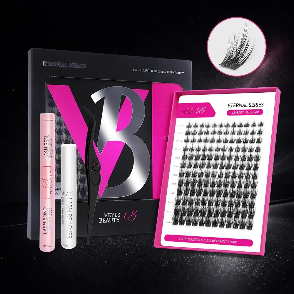 VEYESBEAUTY VB-Baby N10 Eternal Series Lashes Baby-Soft  Virtually Real Upgraded 0.05mm Ultra-thin Band Low-density Fibers 40% Lighter or Makeup Cosmetic Eyelashes Extensions