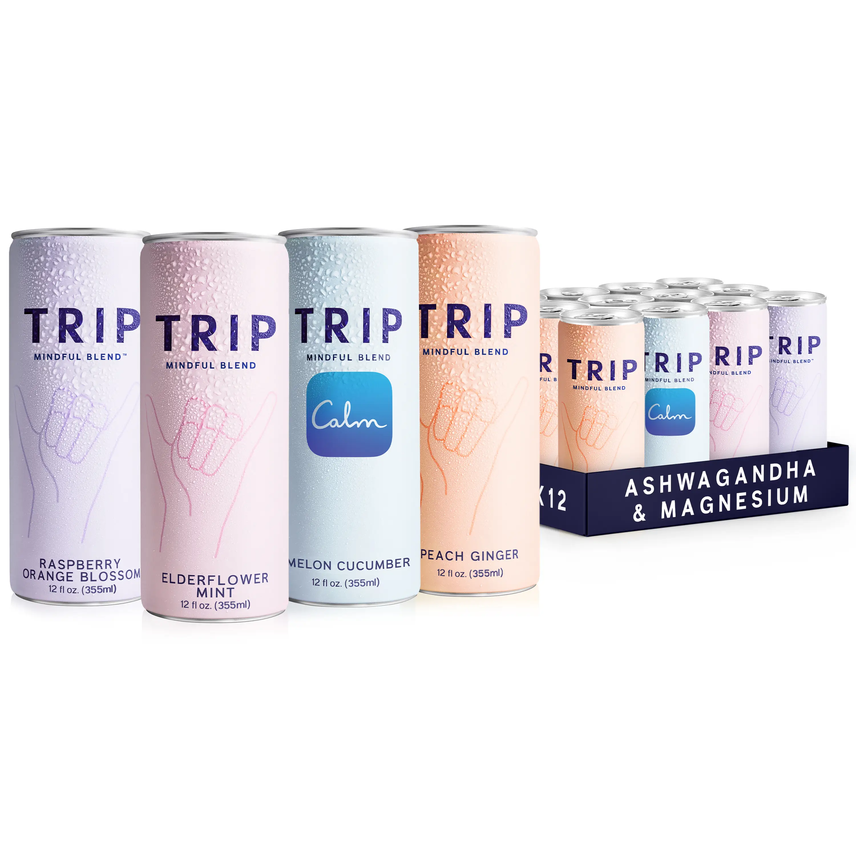 TRIP Mindful Blends - Variety Pack - Premium Light Botanical Spritzes with Magne...
